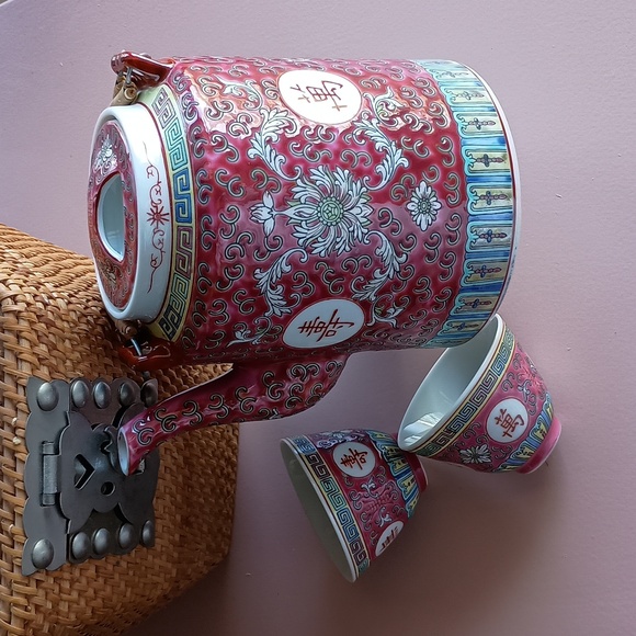 Chinese Famille Tea Set - Picture 14 of 14